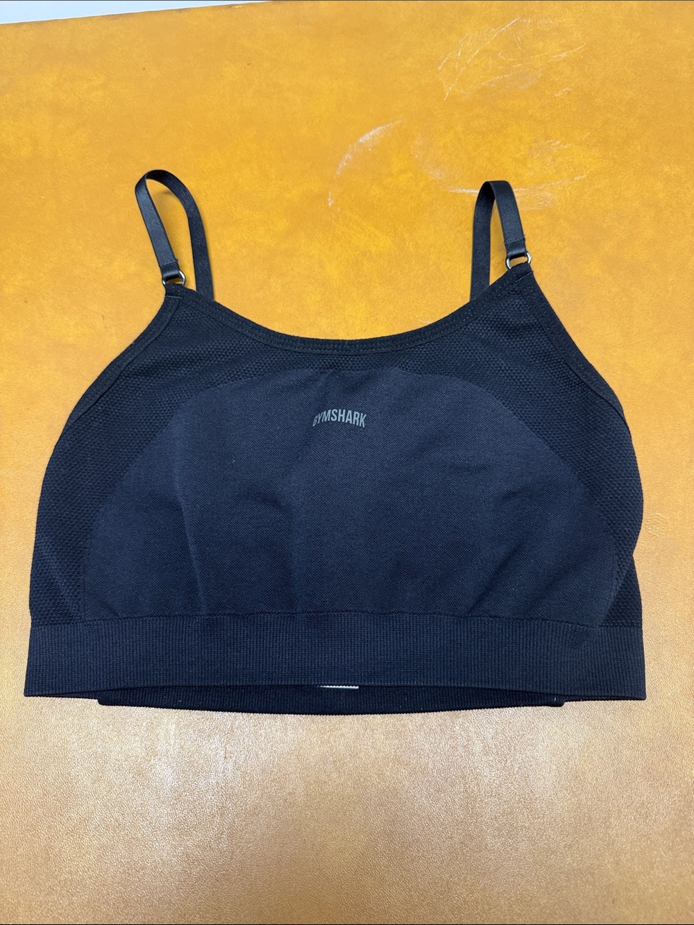 Gymshark Black Seamless Low-Impact Strappy Sports Bra